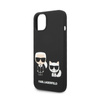 Karl Lagerfeld Liquid Silicone Karl & Choupette MagSafe - Etui iPhone 14 Plus (czarny) (KLHMP14MSSKCK)