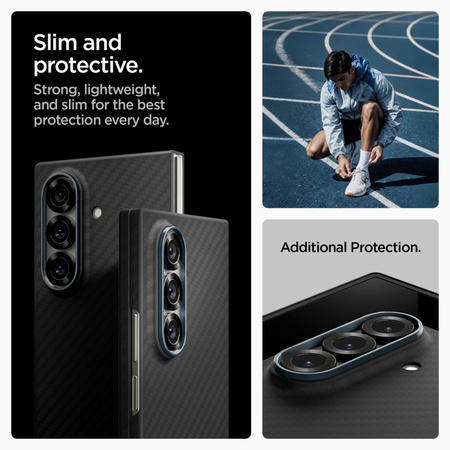 Spigen Airskin Aramid - Etui do Samsung Galaxy Z Fold 7 (Black) (ACS09555)