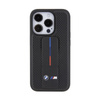 BMW Grip Stand Smooth & Perforated - Etui iPhone 15 Pro (czarny) (BMHCP15LGSPPRK)