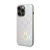 Karl Lagerfeld Monogram Iridescent - Etui iPhone 14 Pro Max (srebrny) (KLHCP14XLGMMSV3)