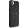 Guess 4G Ring Classic Logo MagSafe - Etui do iPhone 16e (czarny) (GUHMPSE4G4GFRK)
