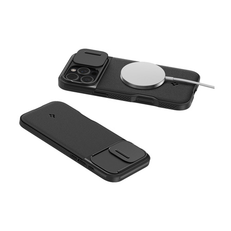 Spigen Optik Armor Mag MagSafe - Etui do iPhone 16 Pro Max (Czarny) (ACS08015)