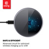 Crong PowerSpot Fast Wireless Charger – Aluminiowa ładowarka bezprzewodowa Qi 15W USB-C z powłoką ze szkła hartowanego (Silver White) (CRG-PS15W-WHI)