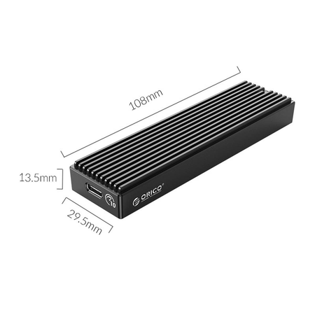 Orico Obudowa na dysk M.2 NVMe SSD 10Gbps USB-C (M2PV-C3-BK-BP-HW)