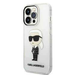 Karl Lagerfeld IML NFT Ikonik - Etui iPhone 14 Pro (przezroczysty) (KLHCP14LHNIKTCT)