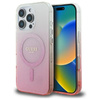 Guess IML Glitter Gradient MagSafe - Etui iPhone 16 Pro (różowy) (GUHMP16LHGRCELP)