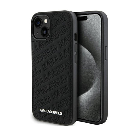 Karl Lagerfeld Quilted K Pattern - Etui iPhone 15 Plus (czarny) (KLHCP15MPQKPMK)
