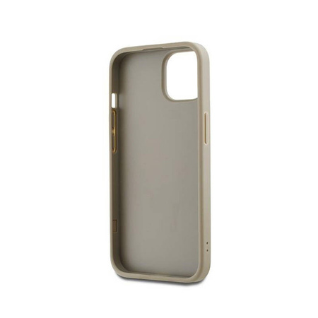 DKNY Wrist Strap Stock Logo - Etui iPhone 15 / 14 / 13 (beżowy) (DKHCP15SPBSWSE)