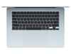 Apple MacBook Air 15,3” M4 (10 CPU, 10 GPU) 16GB RAM, 256GB SSD, 70W - Błękitny (MC7A4ZE/A/70W)