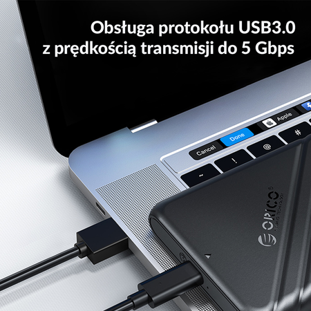 Orico Obudowa dysku SATA 2,5" USB 3.1 czarna (25PW1-U3-BK-EP-HW)