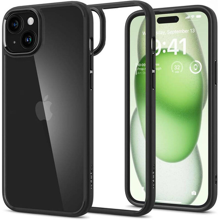 Spigen Ultra Hybrid - Etui do iPhone 15 Plus (Matte Black) (ACS06657)