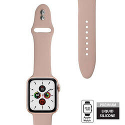Crong Liquid - Pasek do Apple Watch 44/45/46/49 mm (piaskowy róż) (CRG-44LQB-PSN)