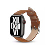 Crong Noble Band - Pasek z naturalnej skóry do Apple Watch 44/45/46/49 mm (Mokka) (CRG-44NOB-MKA)