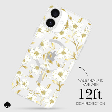 Kate Spade New York Protective Gems MagSafe - Etui iPhone 16 Plus (Sunshine Floral) (KS054384)