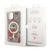 Guess Flower MagSafe - Etui iPhone 14 Plus (Zielony) (GUHMP14MHCFWSA)