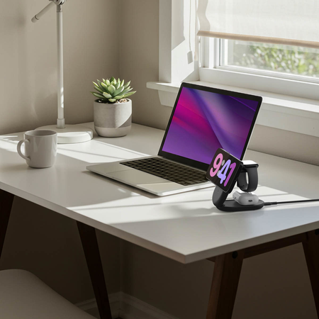 Belkin Ładowarka magnetyczna Qi2 25W, 3w1, składana, zasilacz 45W, czarna (WIZ037KQBK)