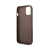 Guess 4G Big Metal Logo - Etui iPhone 15 / 14 / 13 (brązowy) (GUHCP15S4GMGBR)