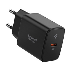 Spigen Essential EE201EU GaN - Ładowarka sieciowa USB-C 20W (Czarny) (ACH09217)