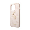 Guess 4G Big Metal Logo - Etui iPhone 15 Pro (różowy) (GUHCP15L4GMGPI)