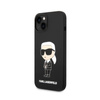 Karl Lagerfeld Silicone Ikonik MagSafe - Etui iPhone 15 Plus / 14 Plus (czarny) (KLHMP14MSNIKBCK)
