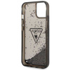 Guess Liquid Glitter Triangle Logo Case - Etui iPhone 14 (czarny) (GUHCP14SLFCTPK)