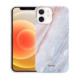 Crong Marble Case - Etui iPhone 12 Mini (różowy) (CRG-MRB-IP1254-PNK)