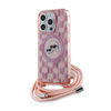 Karl Lagerfeld IML Crossbody Monogram Karl & Choupette Head MagSafe - Etui iPhone 15 Pro (różowy) (KLHMP15LHCKCKLCP)