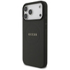 Guess Grained Ring MagSafe - Etui iPhone 17 Pro Max (czarny) (GUHMP17XPGHSMMK)