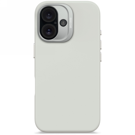 Decoded AntiMicrobial Silicone Backcover - silikonowa obudowa ochronna do iPhone 16 kompatybilna z MagSafe (stone gray) (D25IPO16BCS9SY)