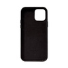 Crong Essential Cover - Etui ze skóry ekologicznej iPhone 12 Pro Max (czarny) (CRG-ESS-IP1267-BLK)