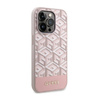Guess GCube Stripes MagSafe - Etui iPhone 14 Pro (Różowy) (GUHMP14LHGCFSEP)