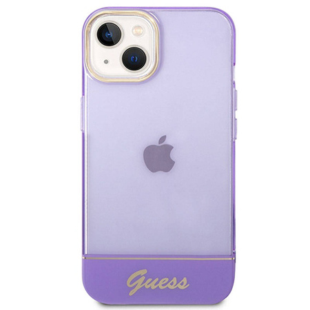 Guess Translucent - Etui iPhone 14 Plus (fioletowy) (GUHCP14MHGCOU)