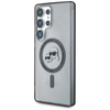 Karl Lagerfeld Button Karl & Choupette Heads Printed Logo MagSafe - Etui Samsung Galaxy S25 Ultra (czarny) (KLHMS25LHLSKCK)