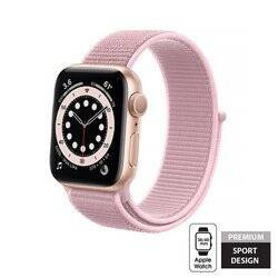 Crong Nylon - Pasek sportowy do Apple Watch 38/40/41/42 mm (Powder Pink) (CRG-40NLB-PDP)