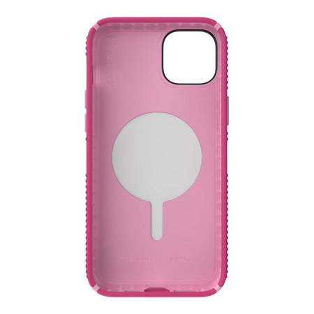 Speck Presidio2 Grip MagSafe - Antypoślizgowe etui iPhone 14 Plus (Digitalpink / Blossompink / White) (150117-3067)