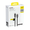 Kanex DuraBraid - Kabel połączeniowy USB-C (Power Delivery) na Lightning certyfikat MFi 1,2 m (Silver) (K157-1528-1MSV)