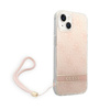 Guess 4G Print Cord - Etui ze smyczką iPhone 14 Plus (różowy) (GUOHCP14MH4STP)