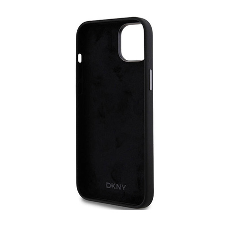 DKNY Liquid Silicone Metal Logo - Etui iPhone 15 / 14 / 13 (czarny) (DKHCP15SSMCBSK)