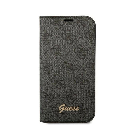Guess 4G Metal Camera Outline Booktype Case - Etui iPhone 14 Pro (czarny) (GUBKP14LHG4SHK)