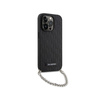 Karl Lagerfeld Saffiano Monogram Chain - Etui iPhone 14 Pro (Czarny) (KLHCP14LSACKLHPK)
