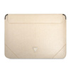 Guess Saffiano Triangle Logo Sleeve - Etui na notebooka 13" / 14" (beżowy) (GUCS14PSATLE)