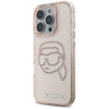 Karl Lagerfeld IML Rhinestones Karl Head - Etui do iPhone 16 Pro (różowy) (KLHCP16LHKHDCELP)