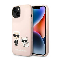 Karl Lagerfeld Liquid Silicone Karl & Choupette MagSafe - Etui iPhone 14 Plus (różowy) (KLHMP14MSSKCI)