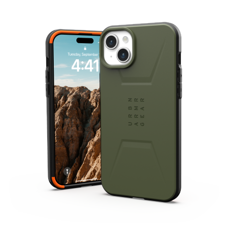 UAG Civilian Magsafe - obudowa ochronna do iPhone 15 Plus kompatybilna z MagSafe (olive) (114306117272)