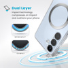 Speck Presidio Perfect-Clear Magnet - Etui Samsung Galaxy S25+ / S24+ MagSafe (Clear / Chrome Finish / Serene Silver) (150885-3199)