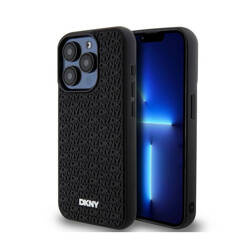 DKNY 3D Rubber Repeat Pattern - Etui iPhone 15 Pro (czarny) (DKHCP15L3DRPWK)