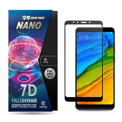 Crong 7D Nano Flexible Glass - Szkło hybrydowe 9H na cały ekran Xiaomi Redmi 5 (CRG-7DNANO-XR5)