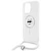 Karl Lagerfeld IML Choupette Head & Cord MagSafe - Etui iPhone 16 Pro (przezroczysty) (KLHMP16LHCCHNT)