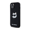 Karl Lagerfeld Silicone Choupette Head MagSafe - Etui iPhone 15 / 14 / 13 (czarny) (KLHMP15SSCHPPLK)