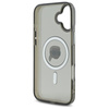 Karl Lagerfeld IML Metal Karl Head MagSafe - Etui iPhone 16 (czarny) (KLHMP16SHLSKIK)
